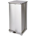 Rubbermaid Commercial 13 gal Square Defenders Square Step Can, Stainless Steel, Steel RCPST24SSPL